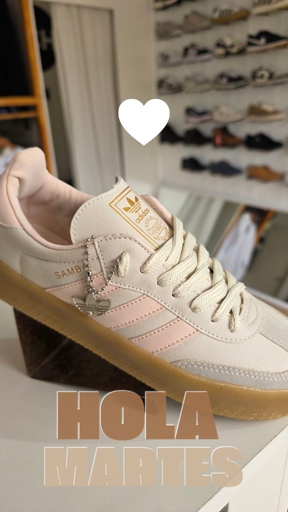 Adidas Samba Plataforma Beige y Rosa, foto 2