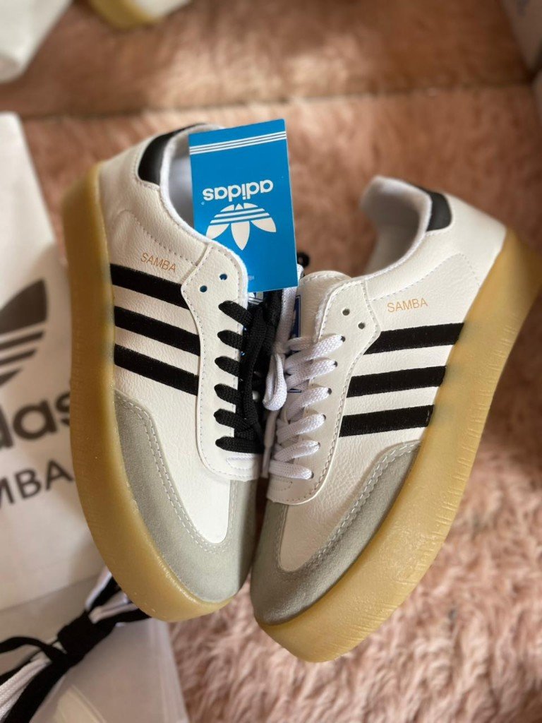 Adidas Samba Plataforma Crudo/Negro, foto 1