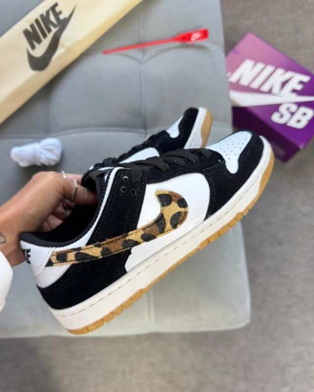 Nike SB Negras y Blancas Animal Print