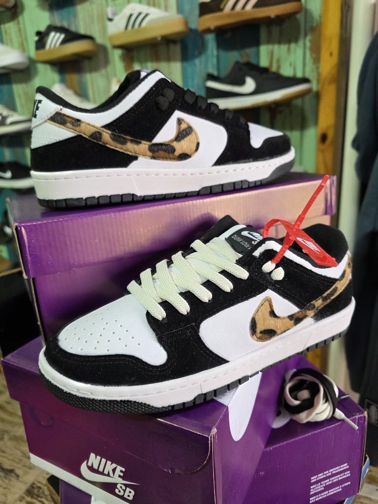 Nike SB Negras y Blancas Animal Print, foto 2